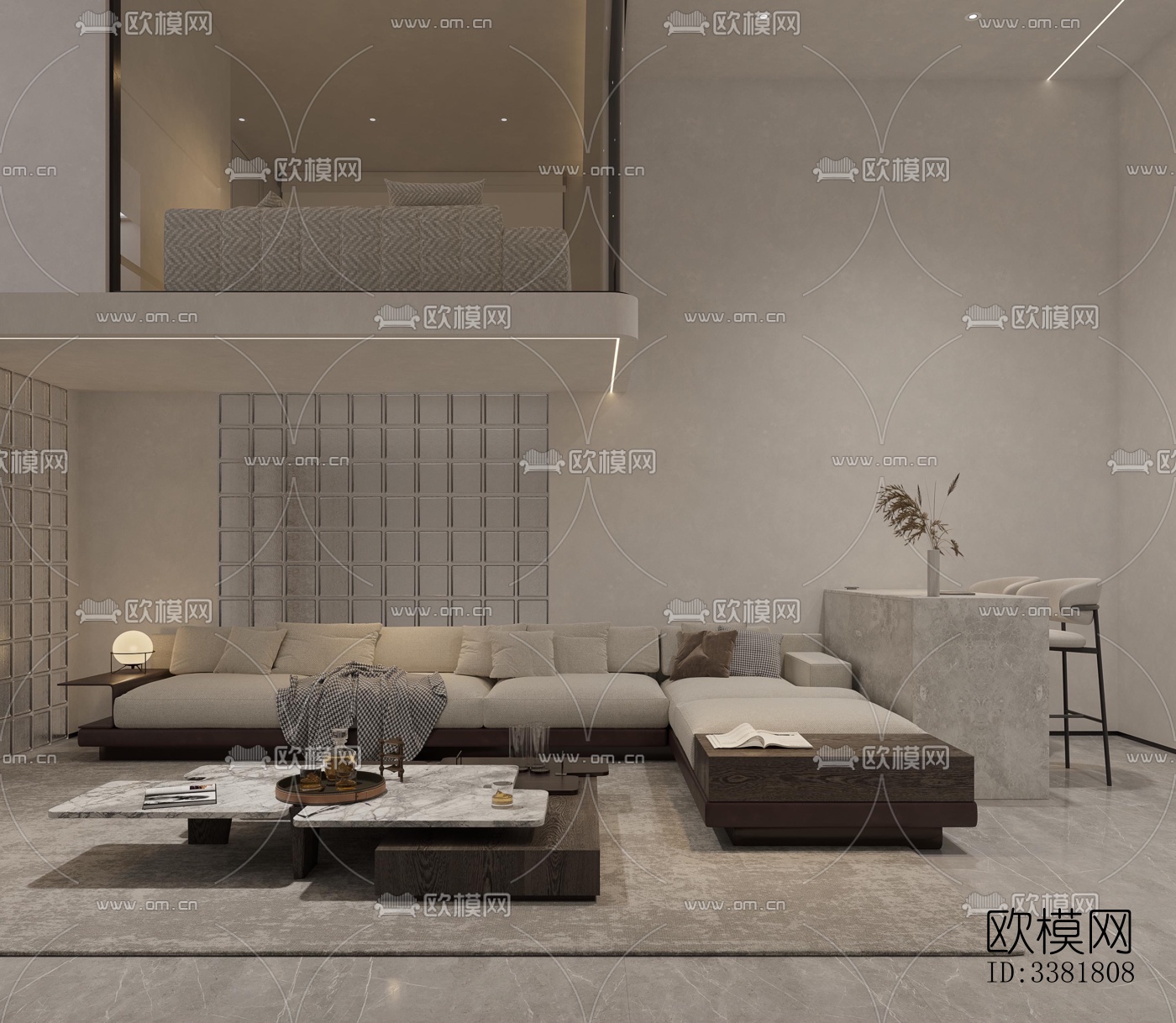 现代别墅效果图下载（渲染图4）