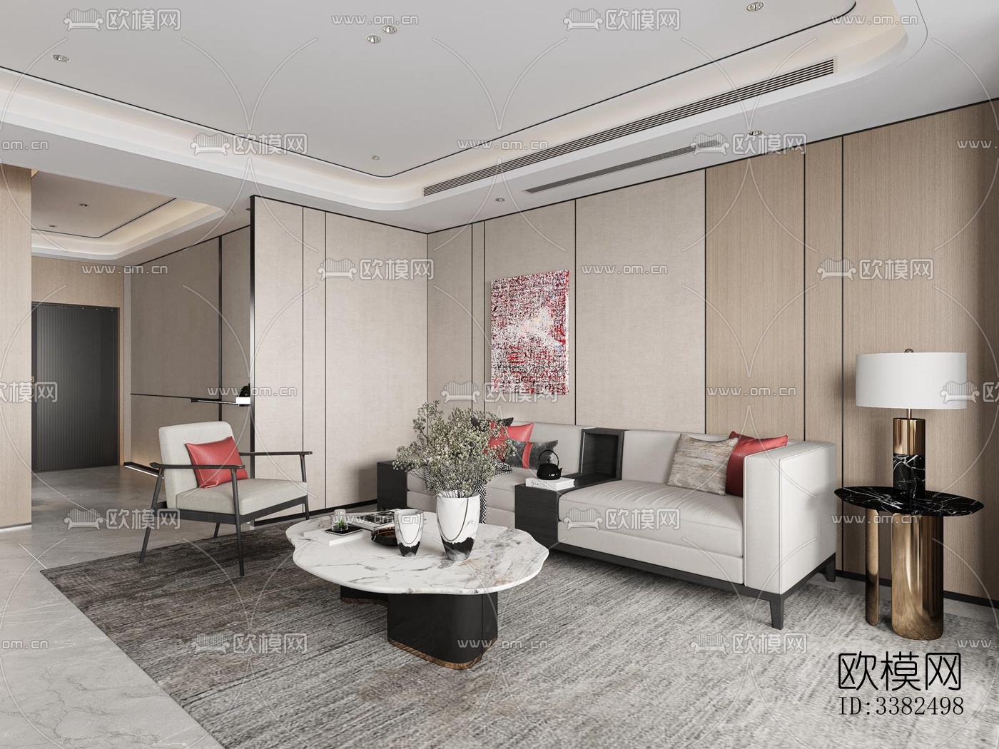 现代别墅效果图下载（渲染图7）