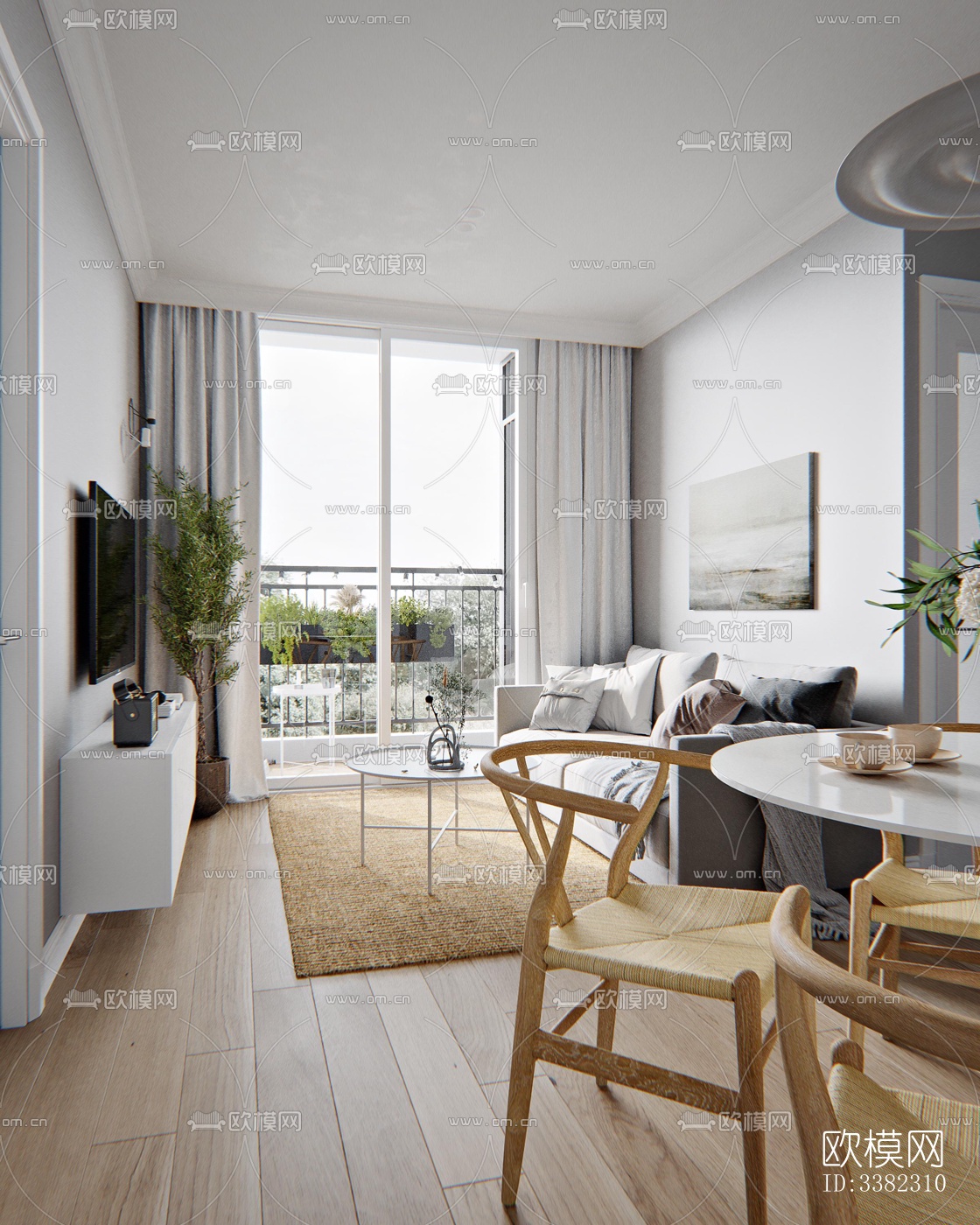 现代别墅效果图下载（渲染图8）