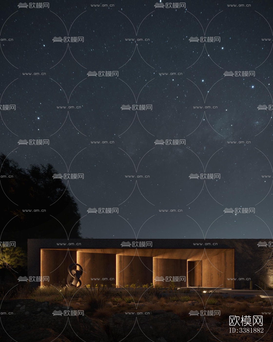 现代别墅效果图下载（渲染图2）