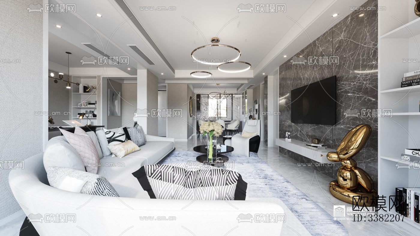 现代别墅效果图下载（渲染图8）