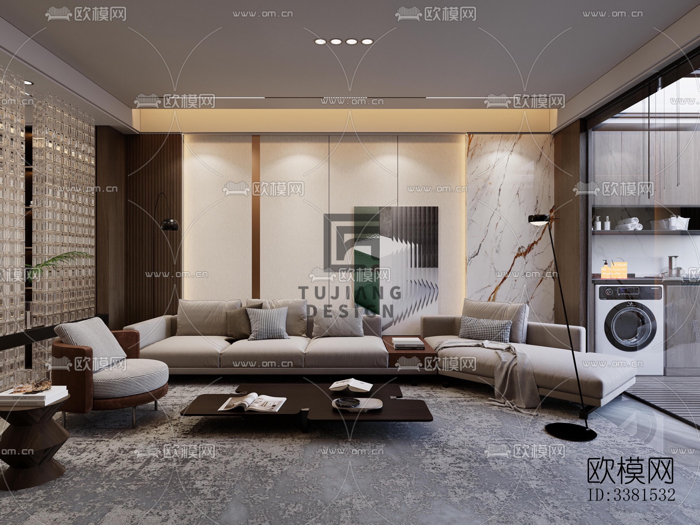 现代别墅效果图下载（渲染图4）