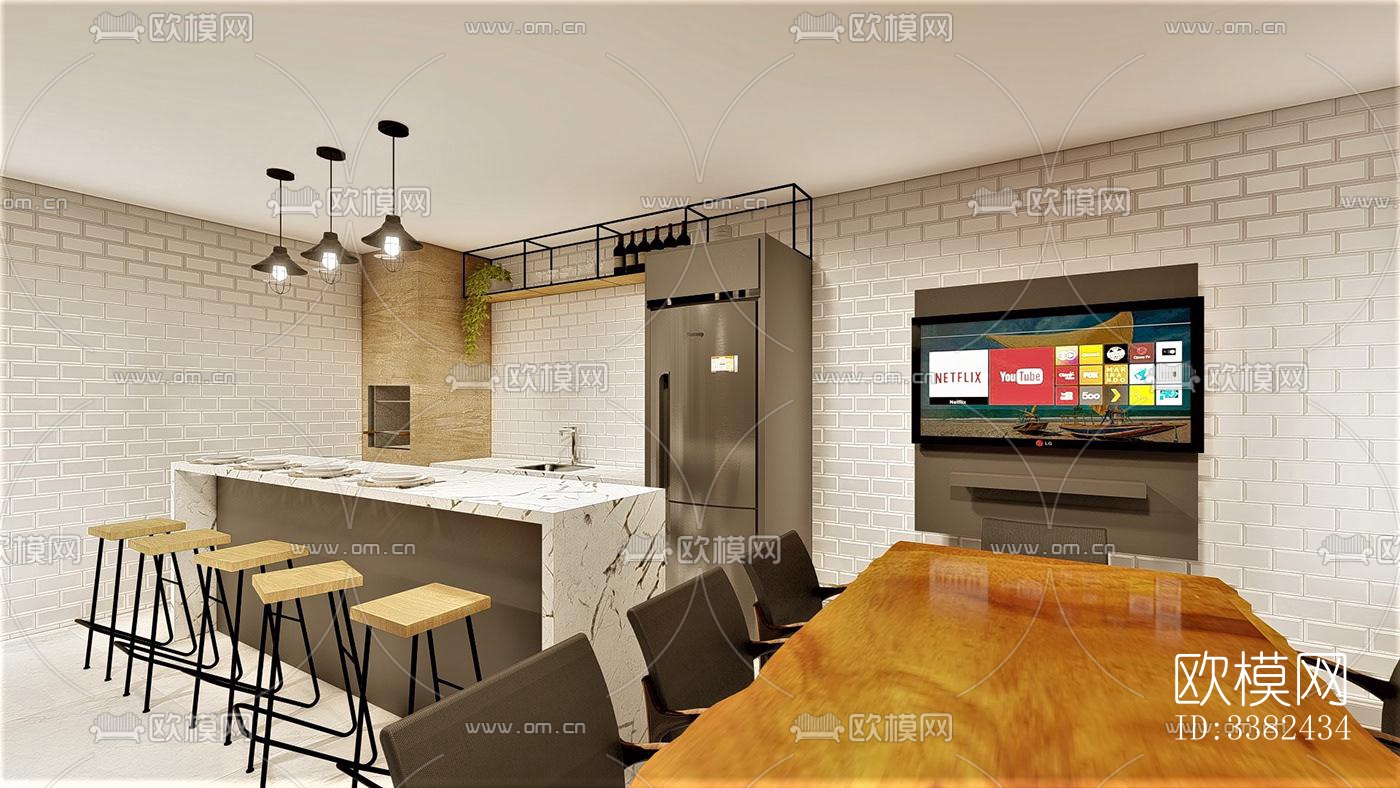 现代别墅效果图下载（渲染图7）