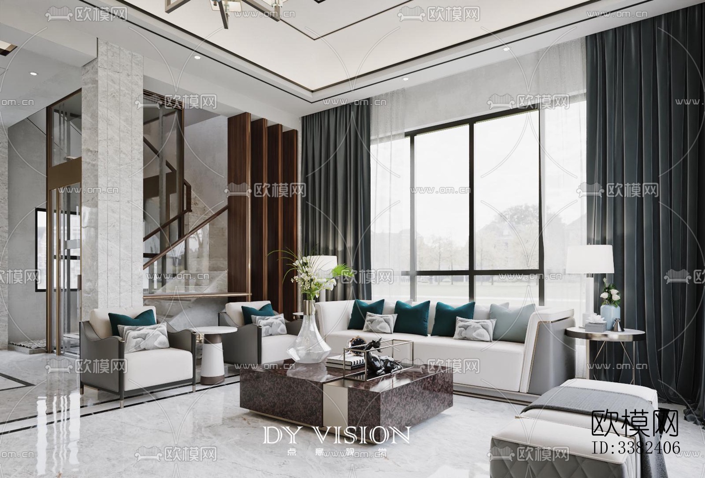 现代别墅效果图下载（渲染图4）