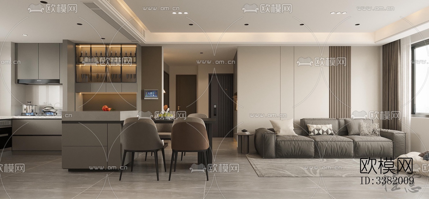 现代别墅效果图下载（渲染图4）