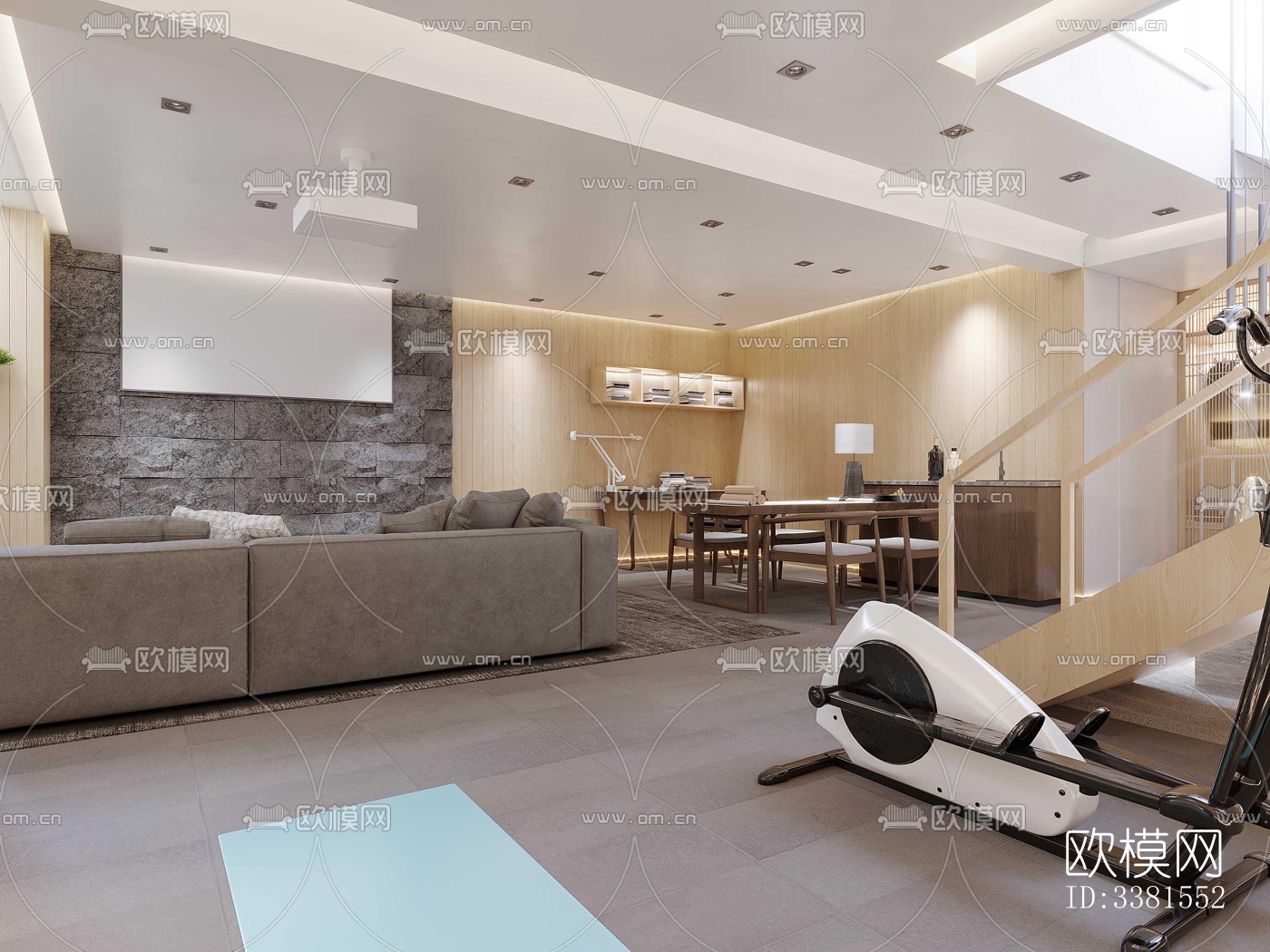 现代别墅效果图下载（渲染图9）