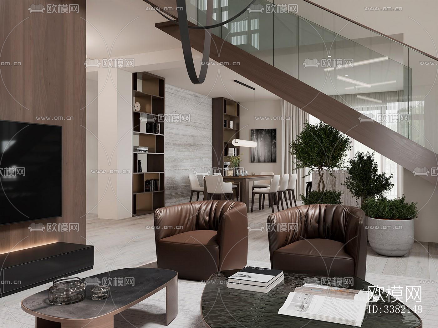 现代别墅效果图下载（渲染图14）