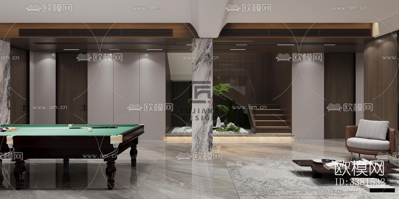 现代别墅效果图下载（渲染图1）