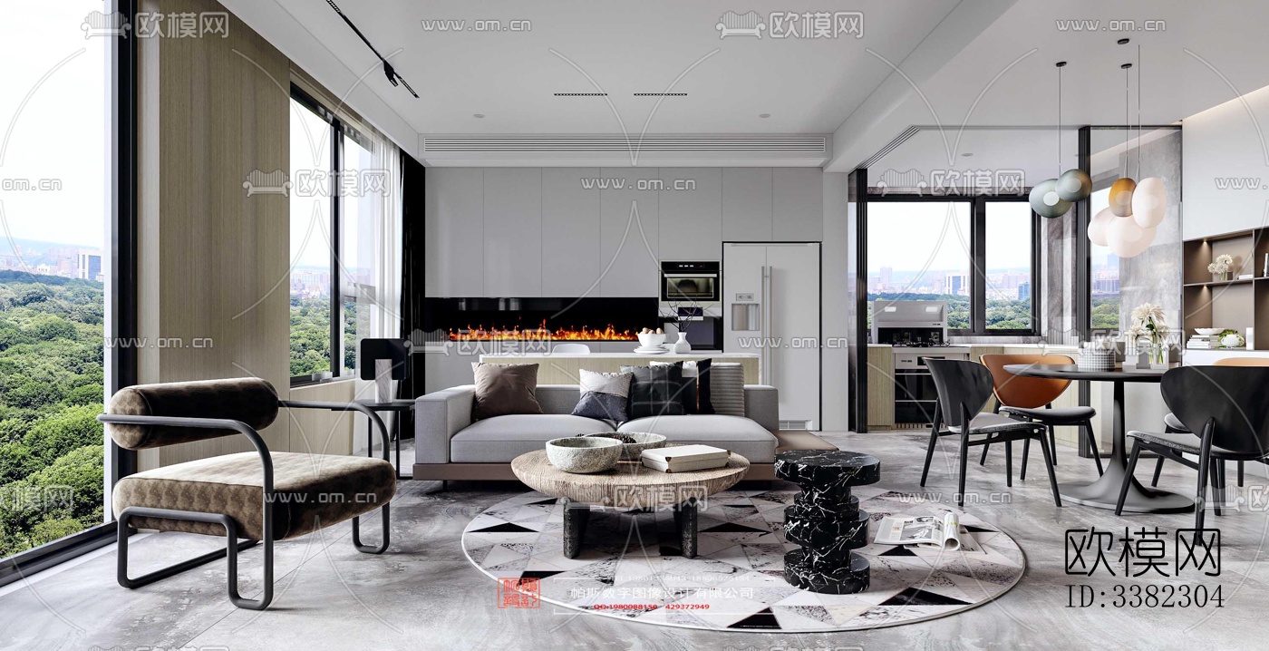 现代别墅效果图下载（渲染图10）