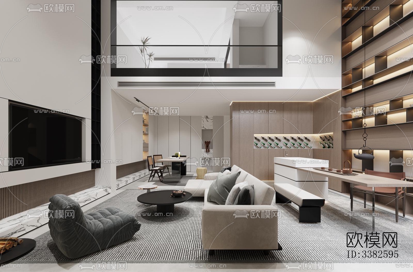 现代别墅效果图下载（渲染图16）