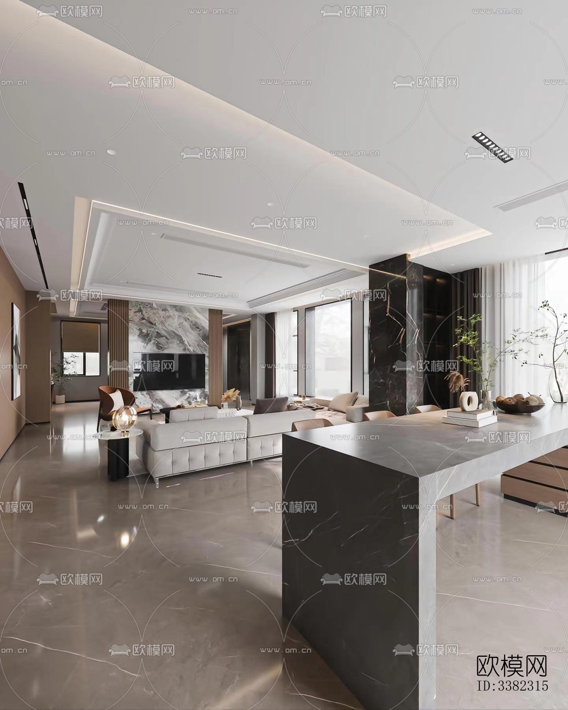 现代别墅效果图下载（渲染图13）