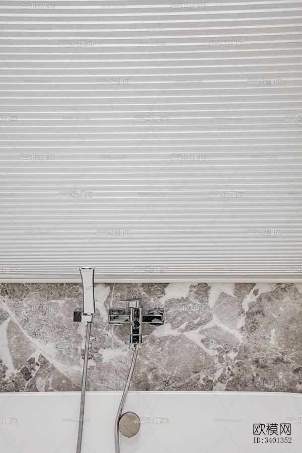 现代大平层效果图下载（渲染图9）