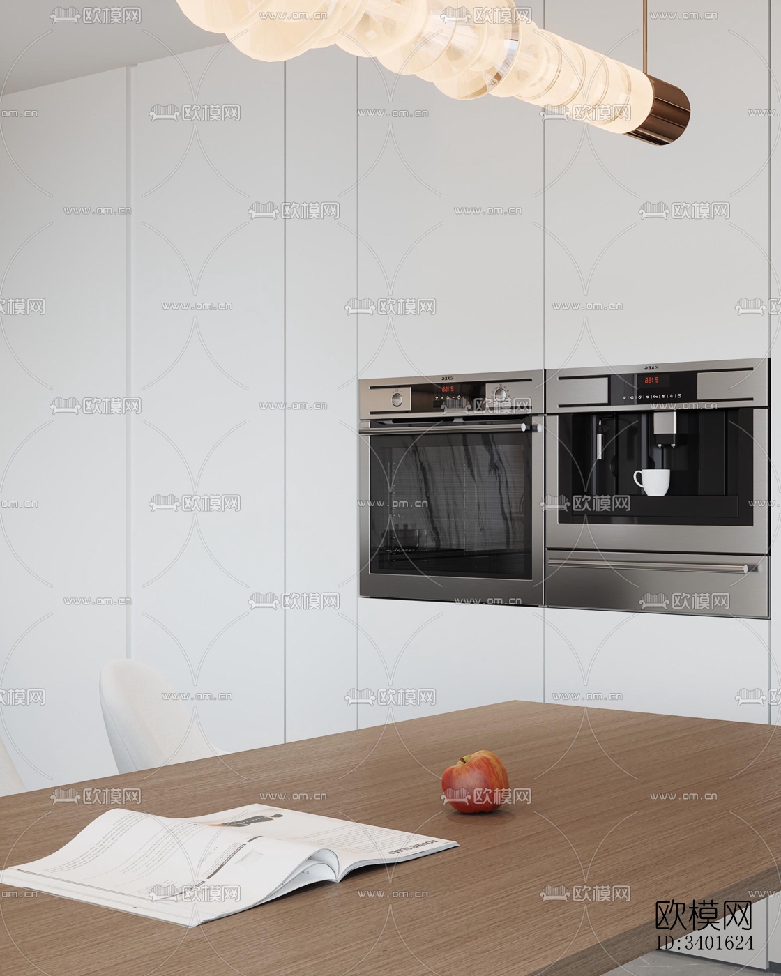 现代大平层效果图下载（渲染图13）