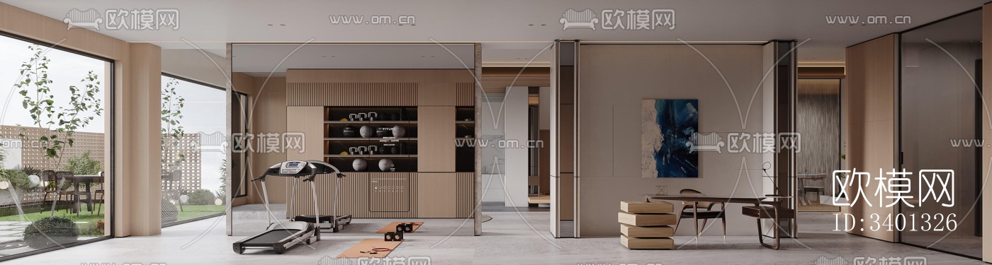 现代别墅效果图下载（渲染图15）