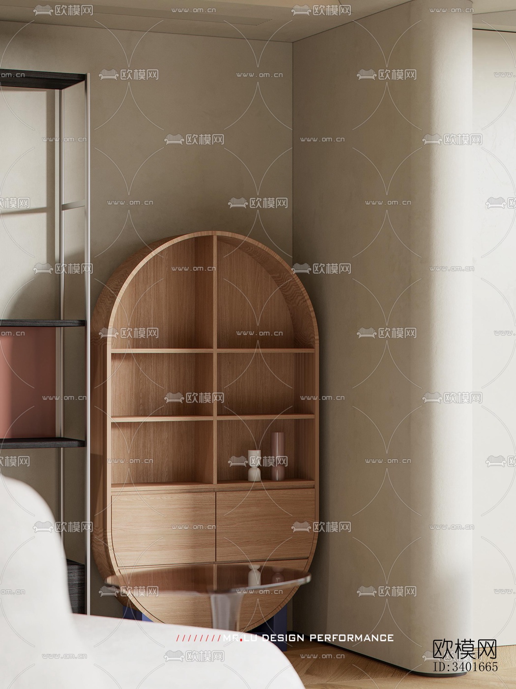 现代大平层效果图下载（渲染图11）