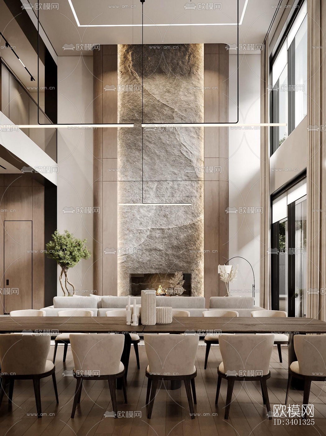 现代别墅效果图下载（渲染图20）