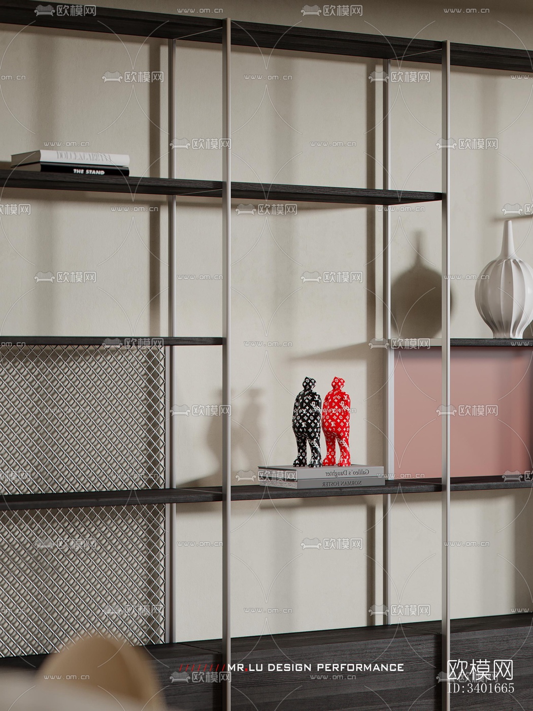 现代大平层效果图下载（渲染图16）