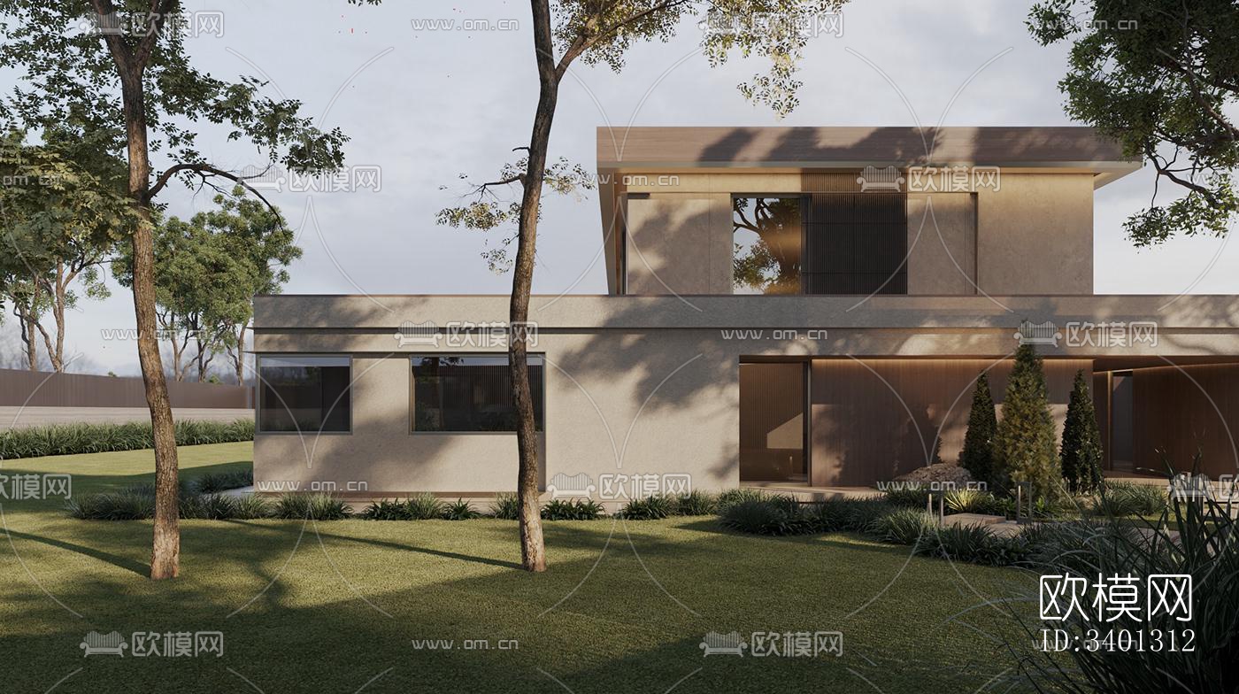 现代别墅效果图下载（渲染图14）