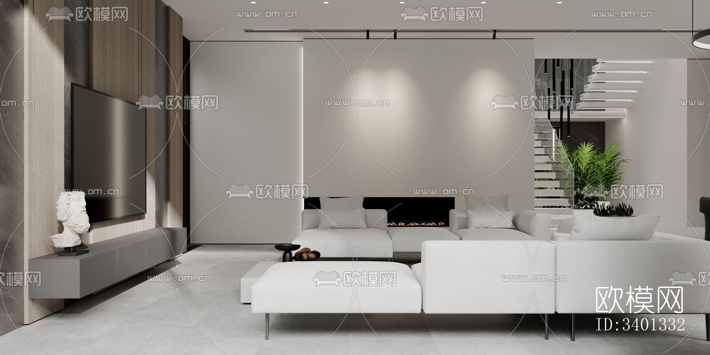 现代别墅效果图下载（渲染图12）