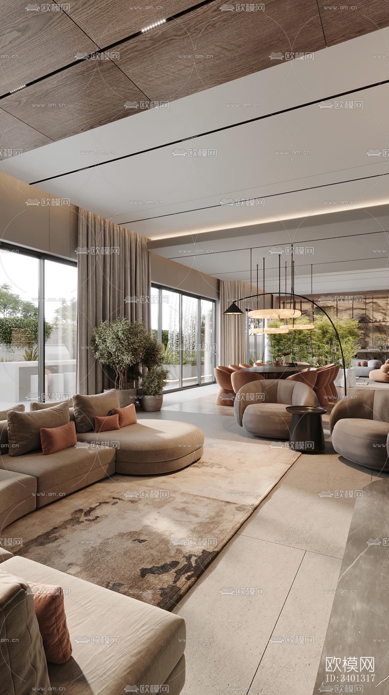 现代别墅效果图下载（渲染图4）