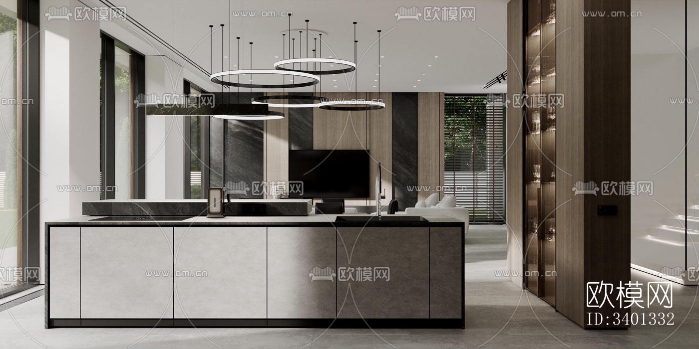 现代别墅效果图下载（渲染图15）