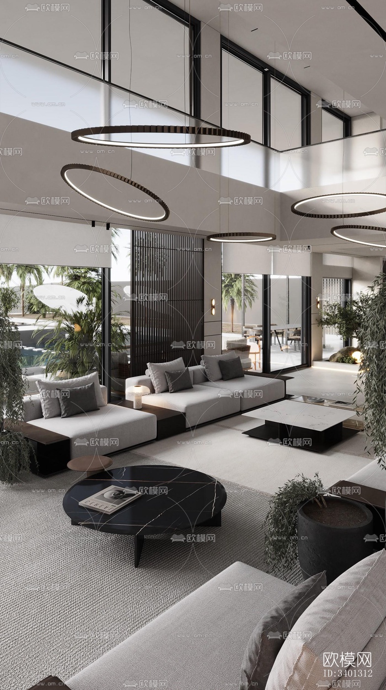 现代别墅效果图下载（渲染图7）