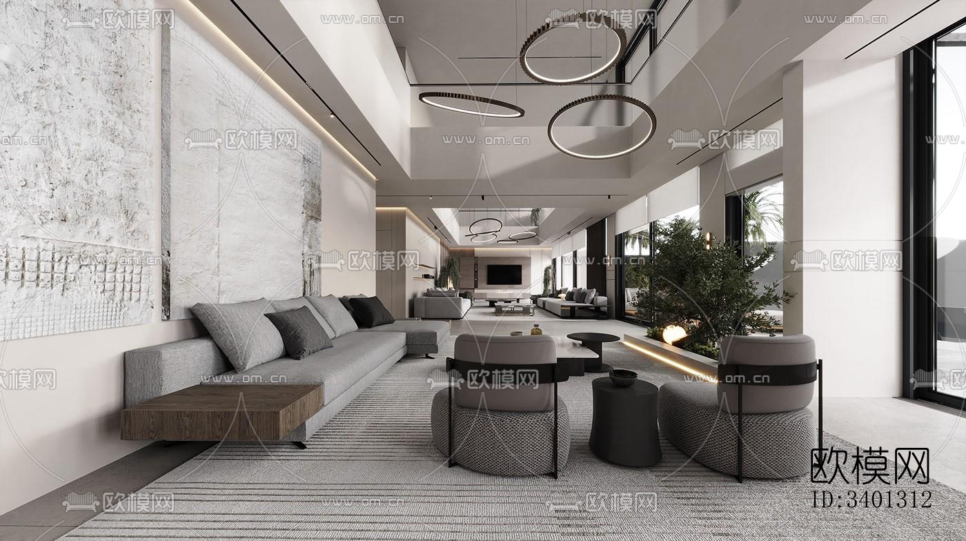 现代别墅效果图下载（渲染图3）