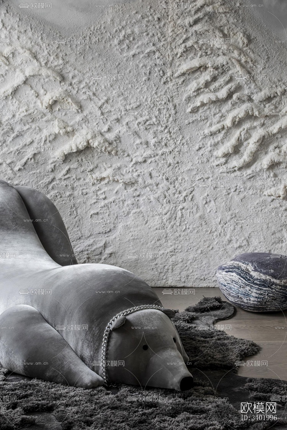 现代大平层效果图下载（渲染图17）