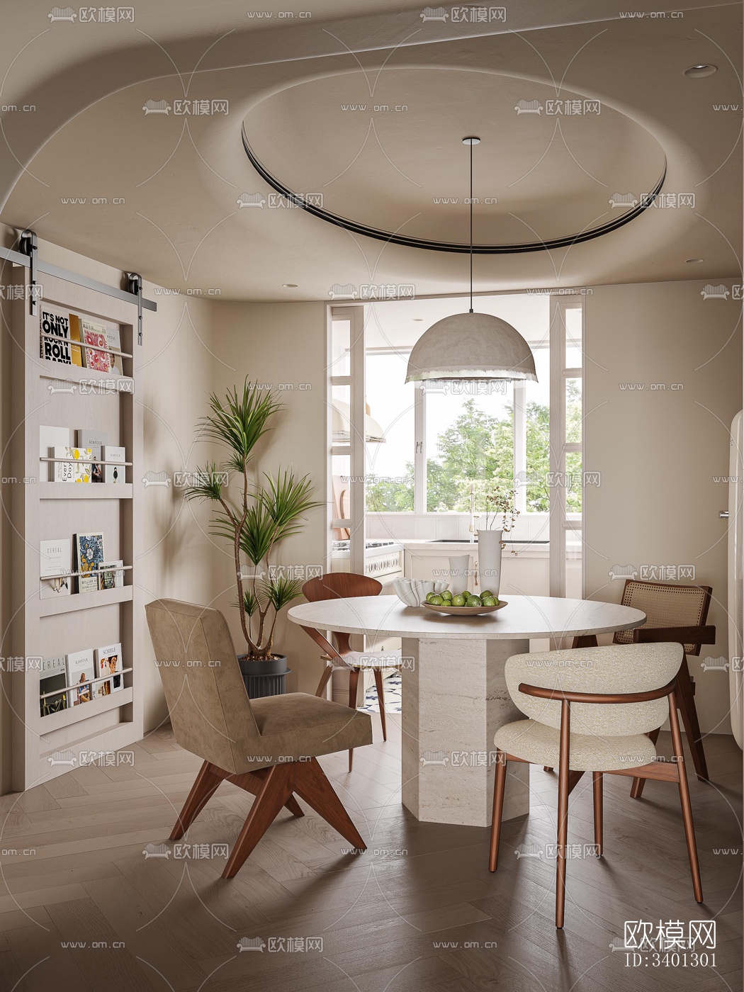 中古风别墅效果图下载（渲染图17）