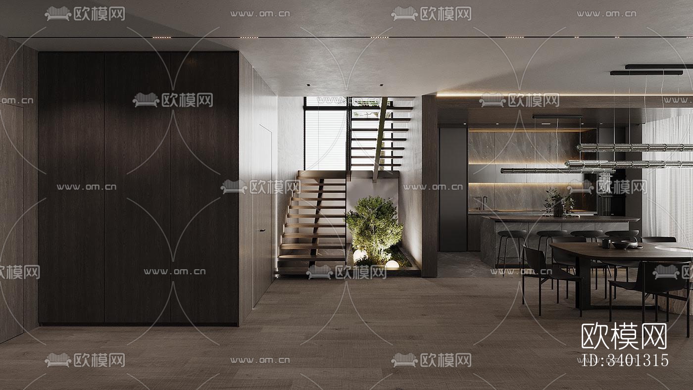 现代别墅效果图下载（渲染图3）