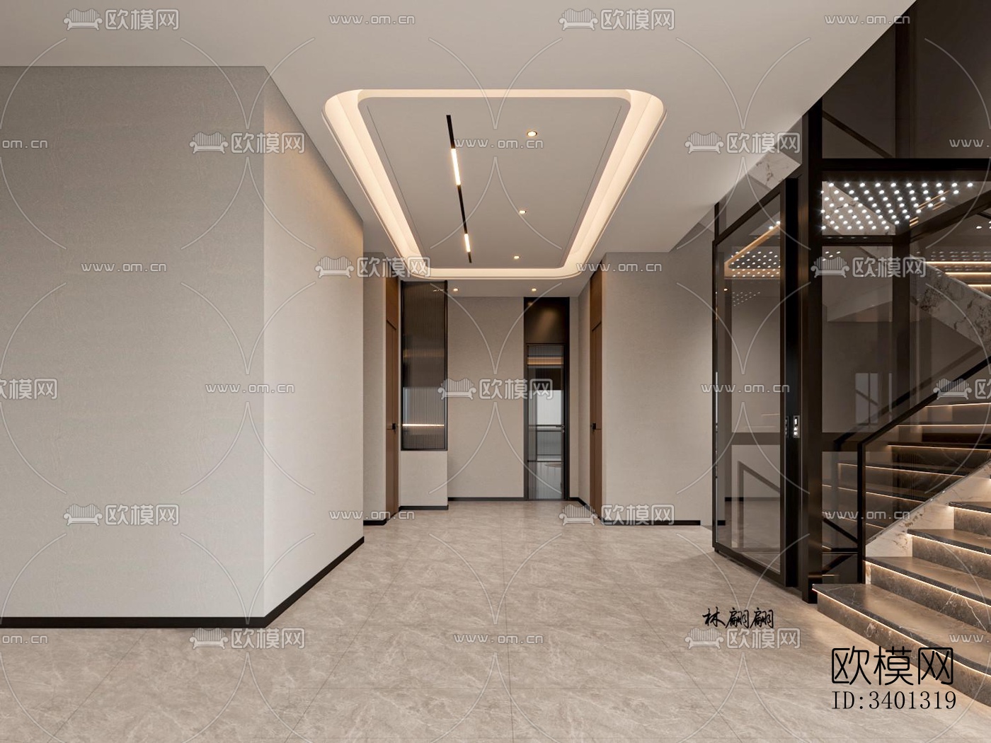 现代别墅效果图下载（渲染图17）