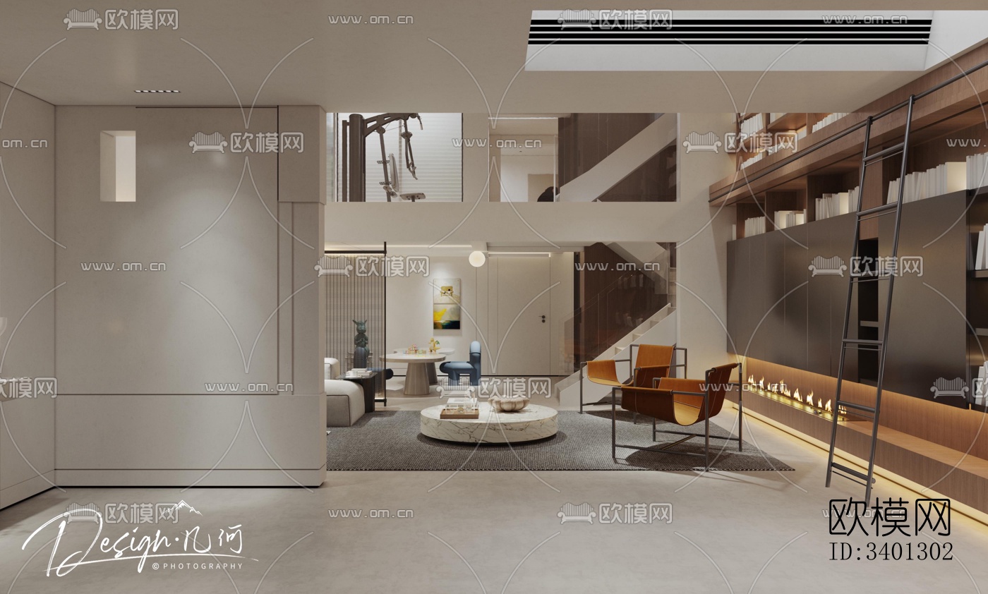 现代别墅效果图下载（渲染图2）