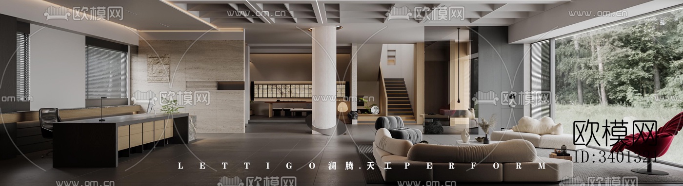 现代别墅效果图下载（渲染图13）