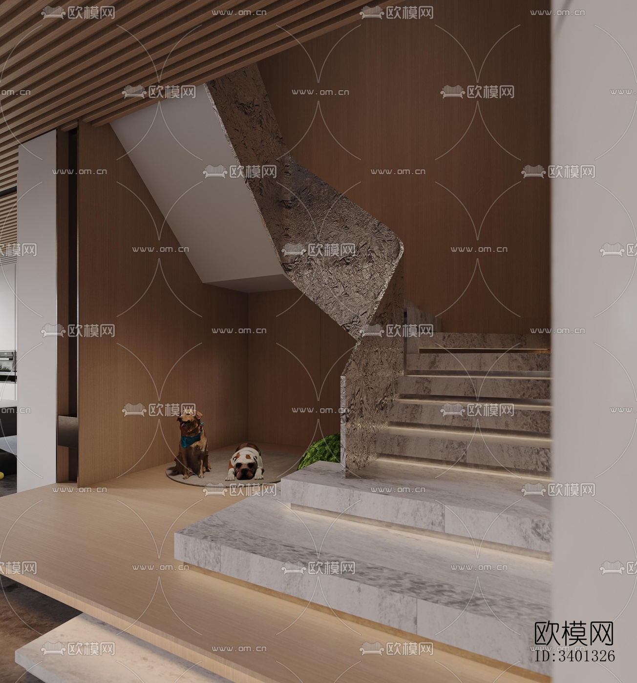 现代别墅效果图下载（渲染图4）