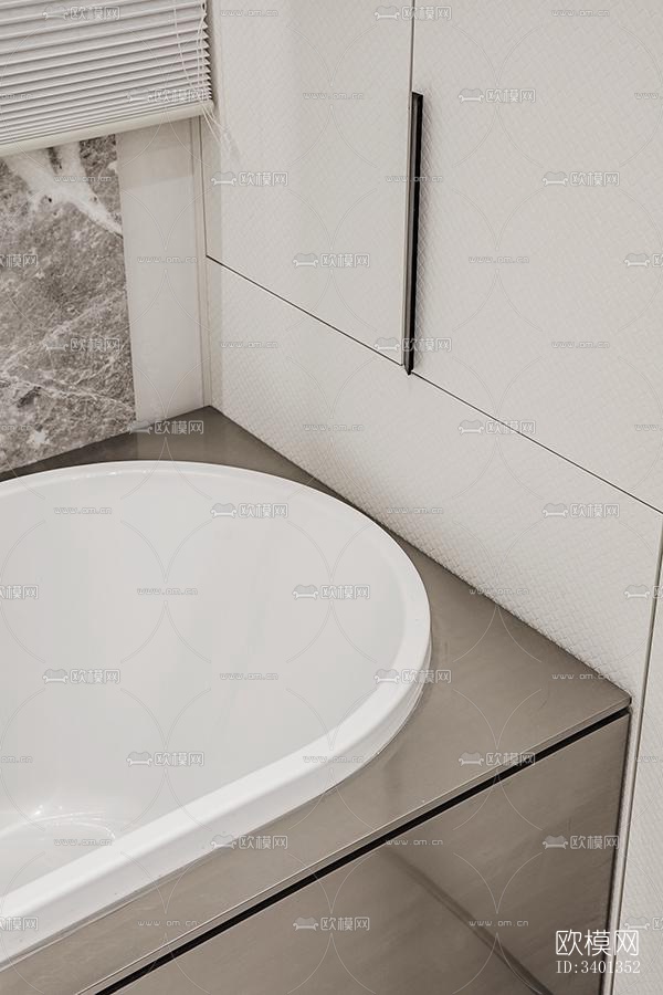 现代大平层效果图下载（渲染图8）