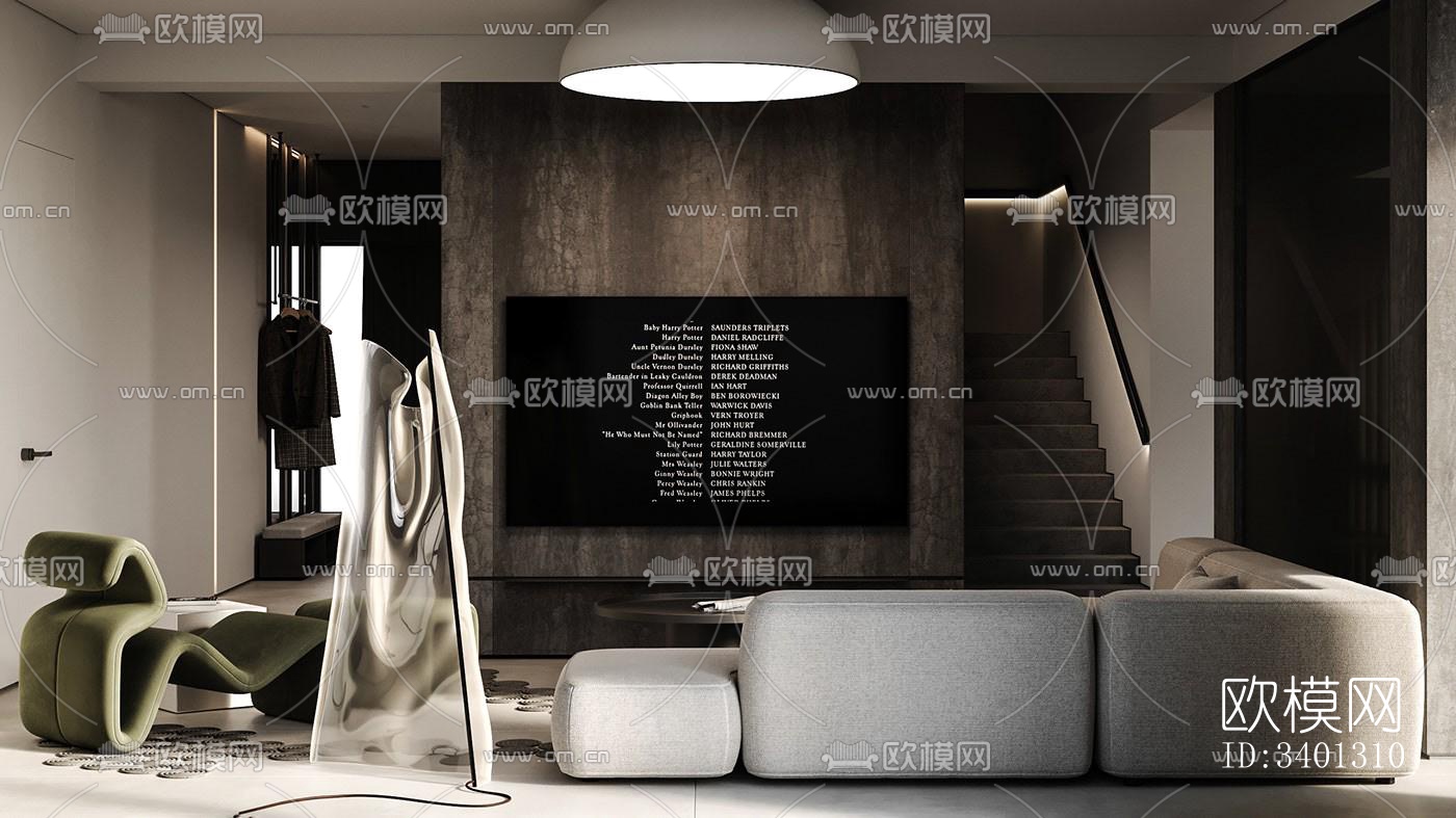 现代别墅效果图下载（渲染图16）