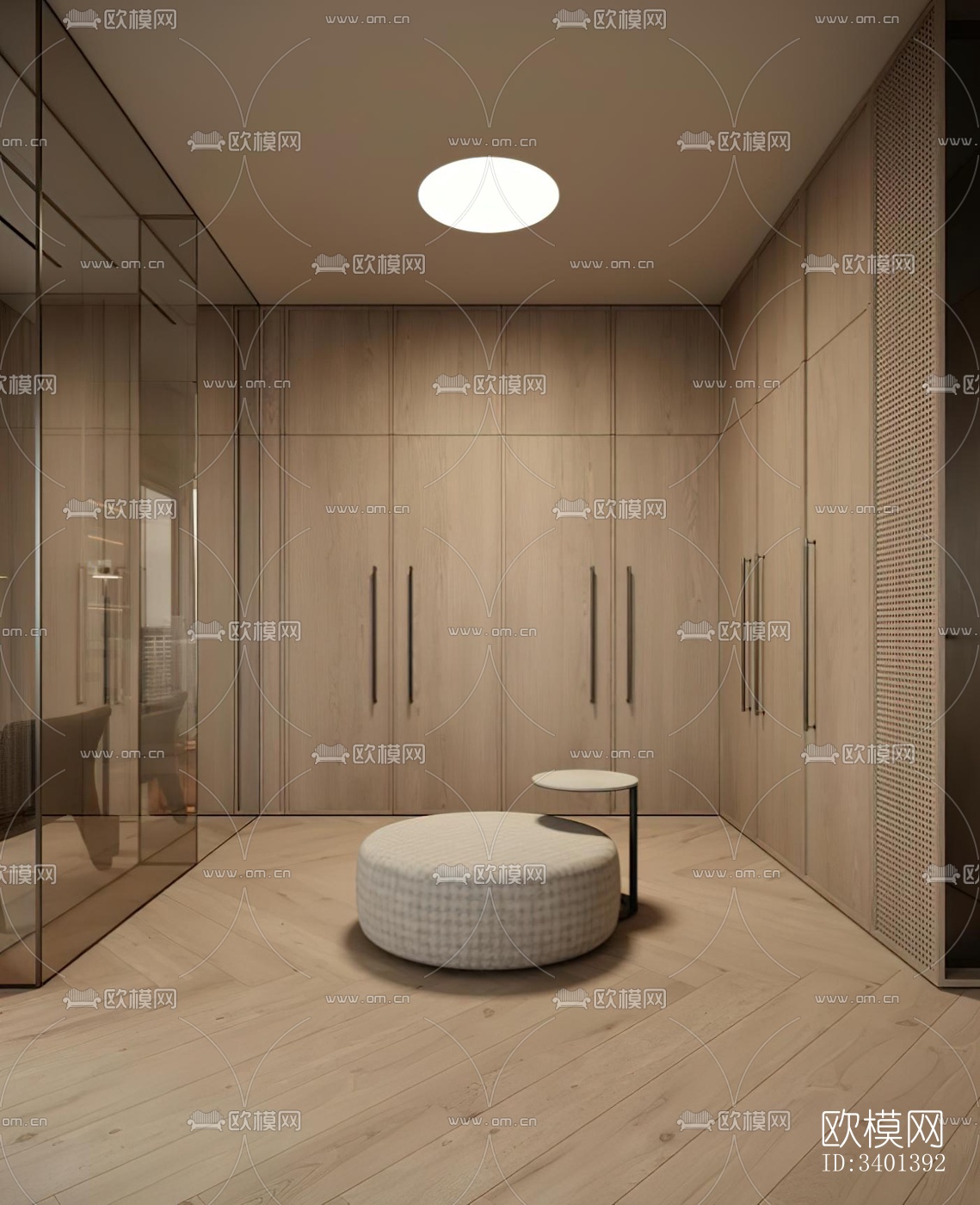 现代大平层效果图下载（渲染图11）