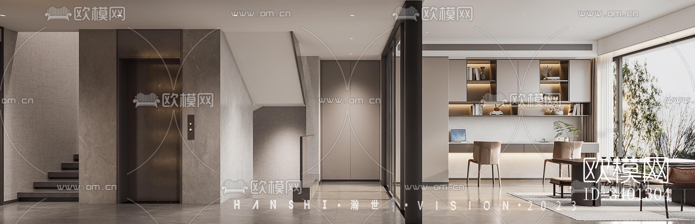 现代别墅效果图下载（渲染图20）