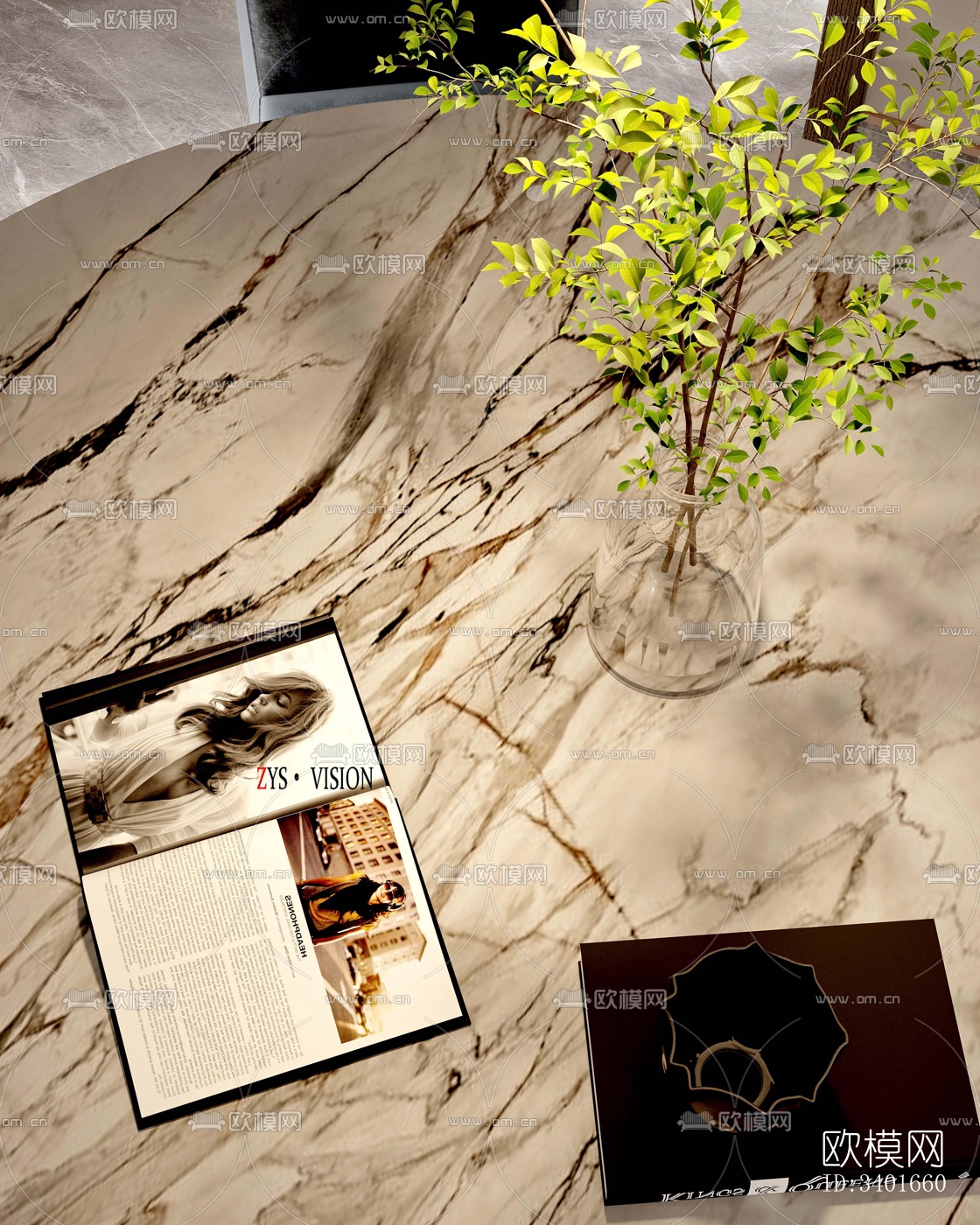 现代大平层效果图下载（渲染图14）