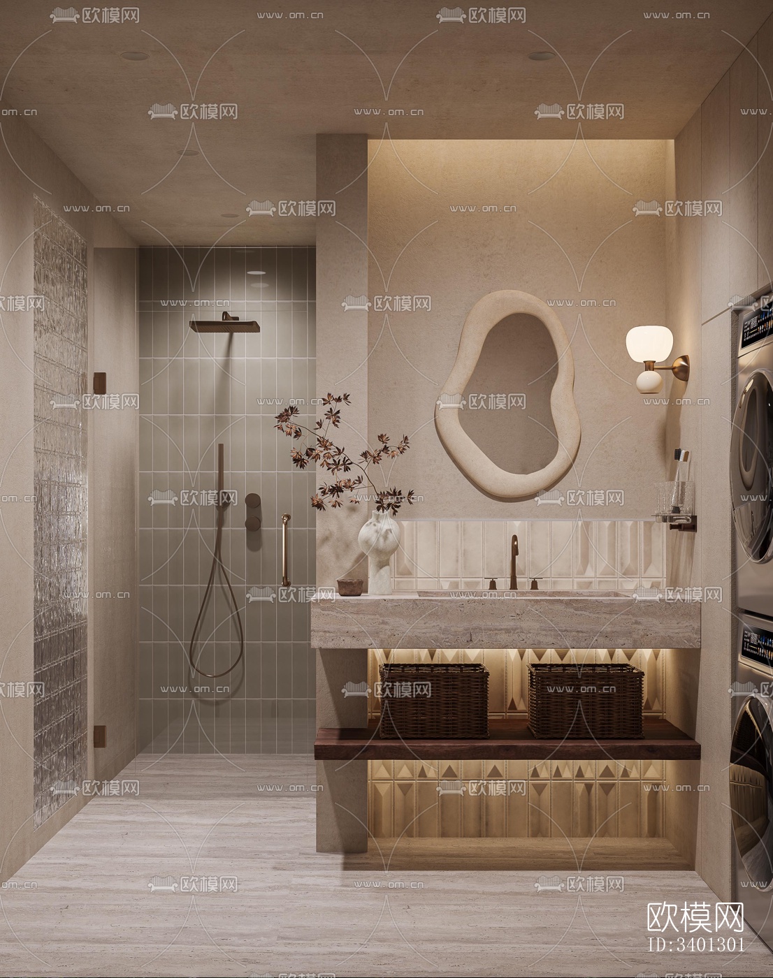 中古风别墅效果图下载（渲染图12）