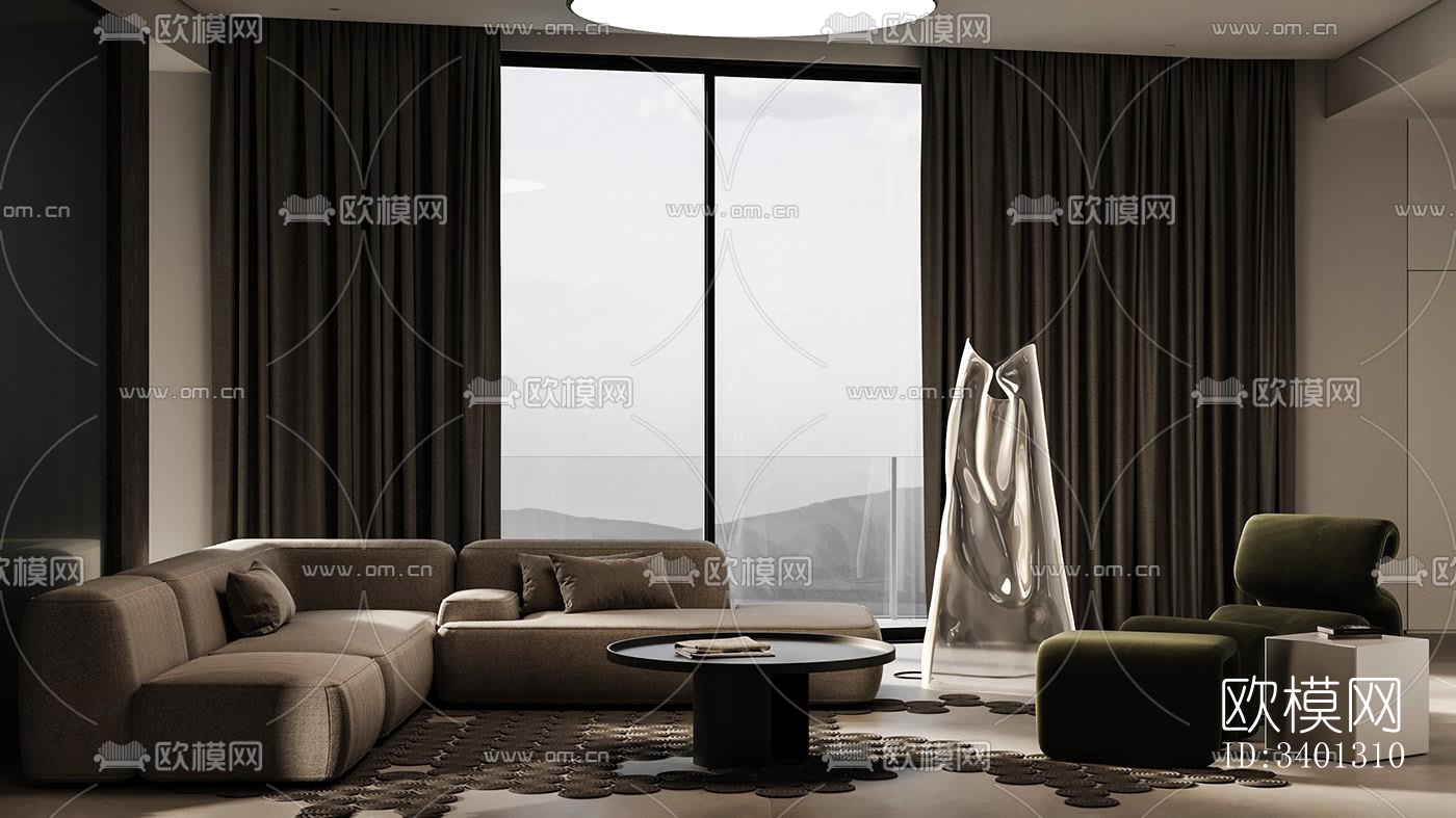 现代别墅效果图下载（渲染图17）