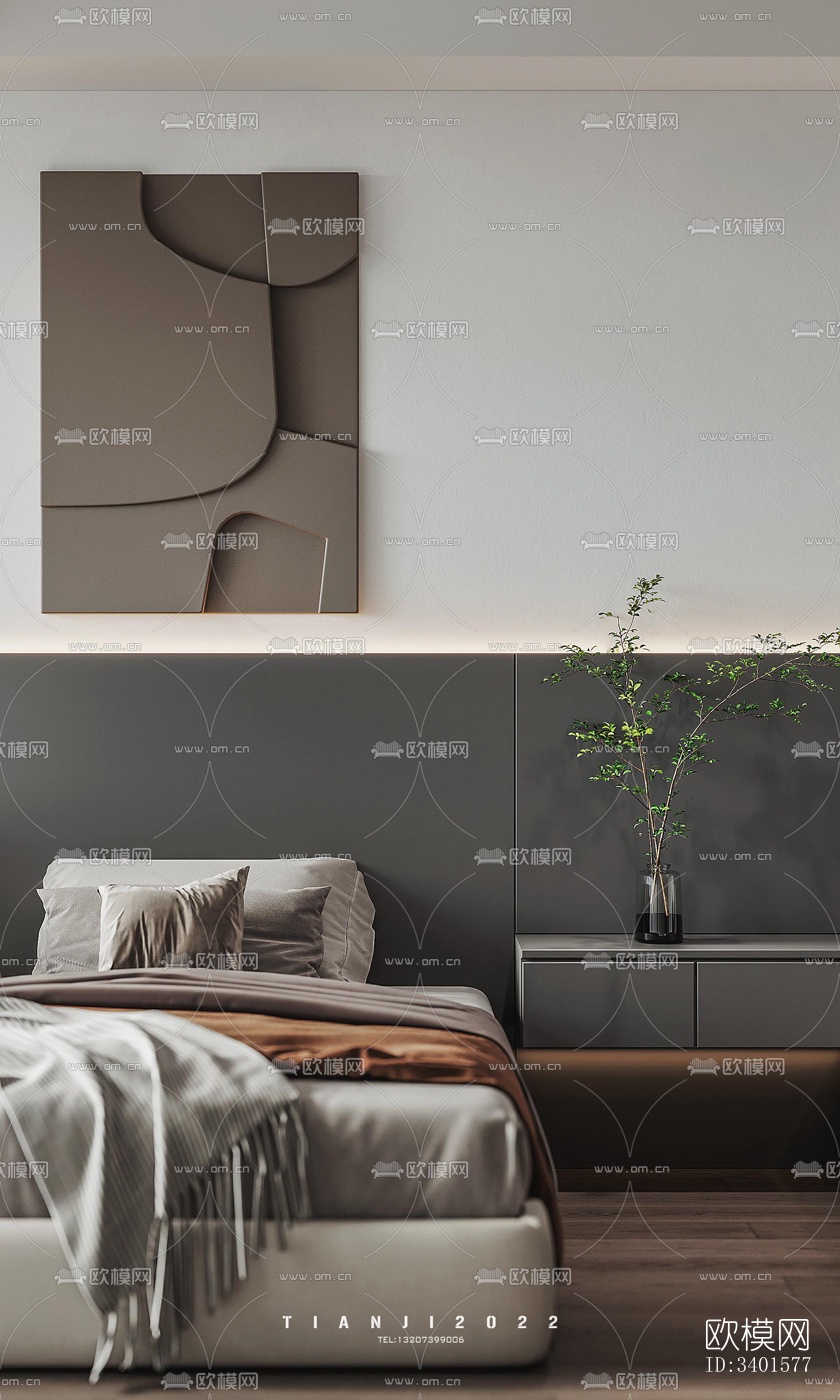 现代大平层效果图下载（渲染图10）