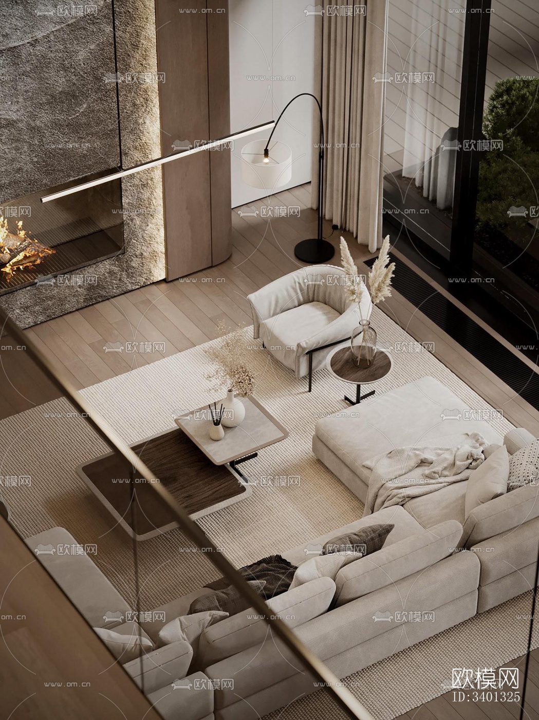 现代别墅效果图下载（渲染图17）