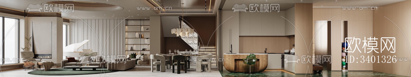 现代别墅效果图下载（渲染图5）