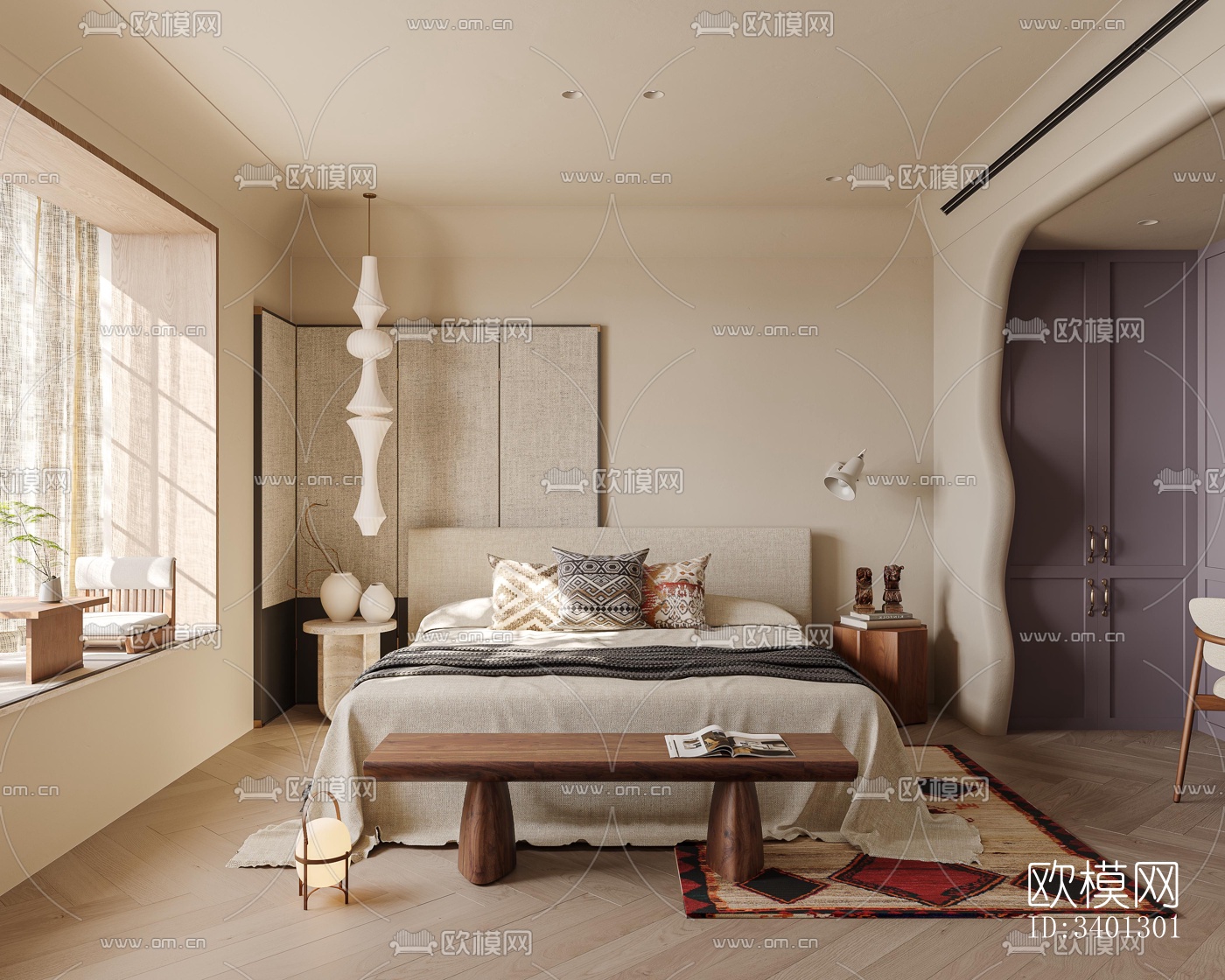 中古风别墅效果图下载（渲染图5）