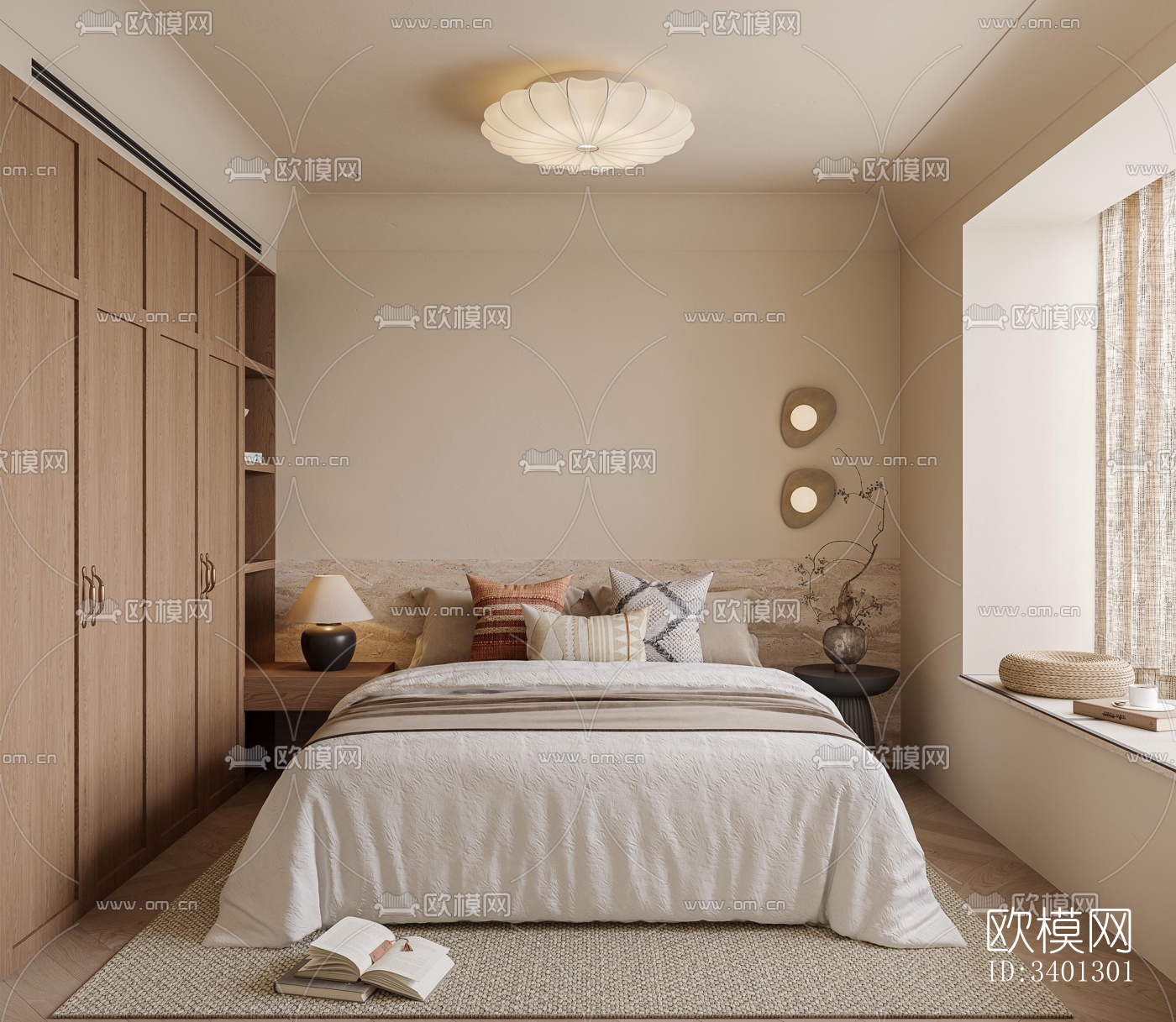 中古风别墅效果图下载（渲染图8）