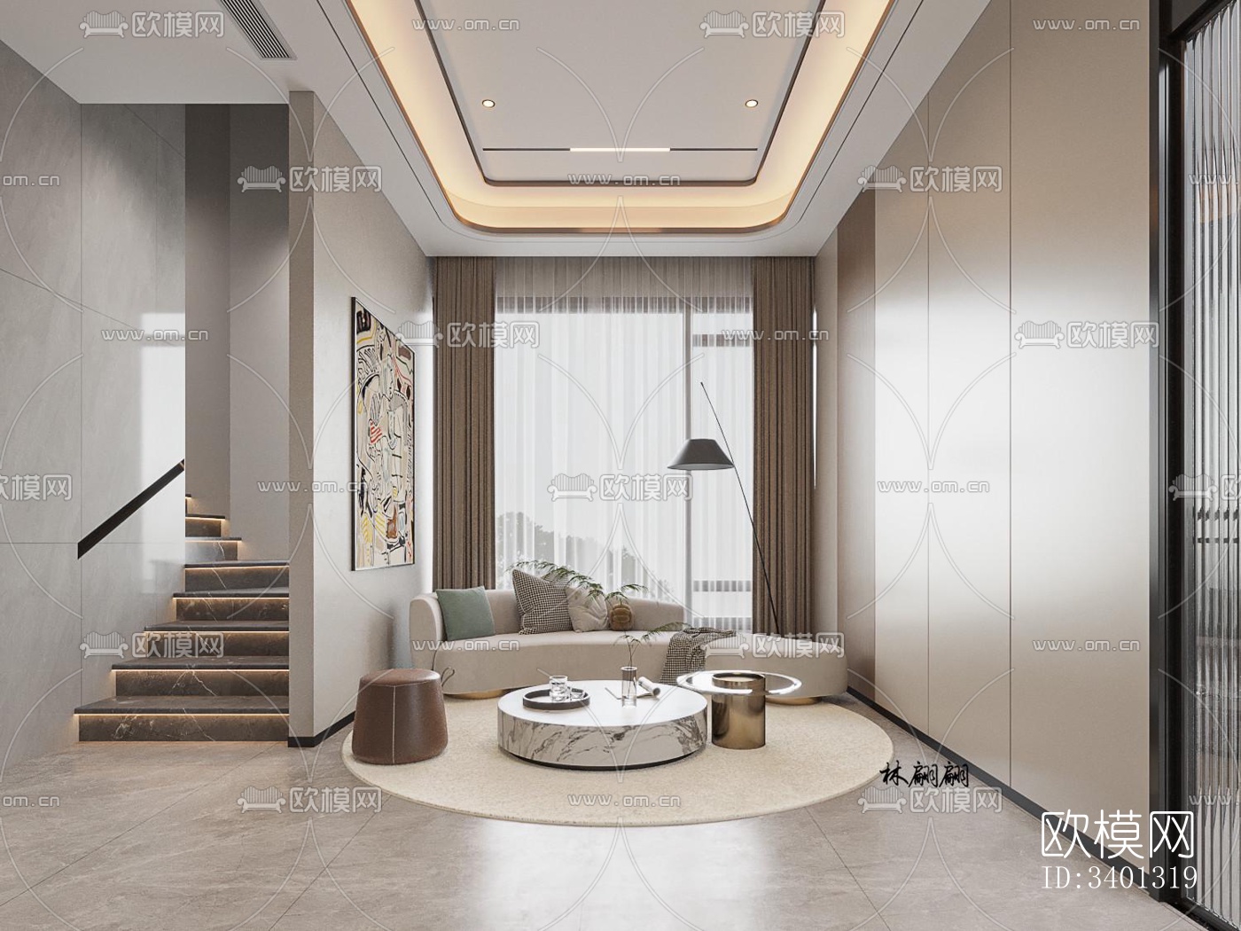 现代别墅效果图下载（渲染图20）