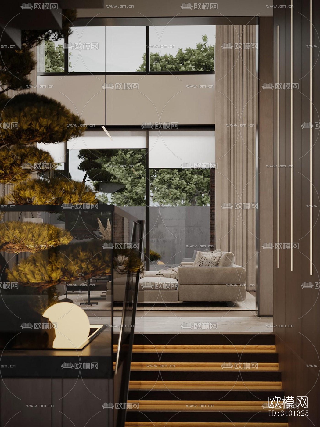 现代别墅效果图下载（渲染图2）