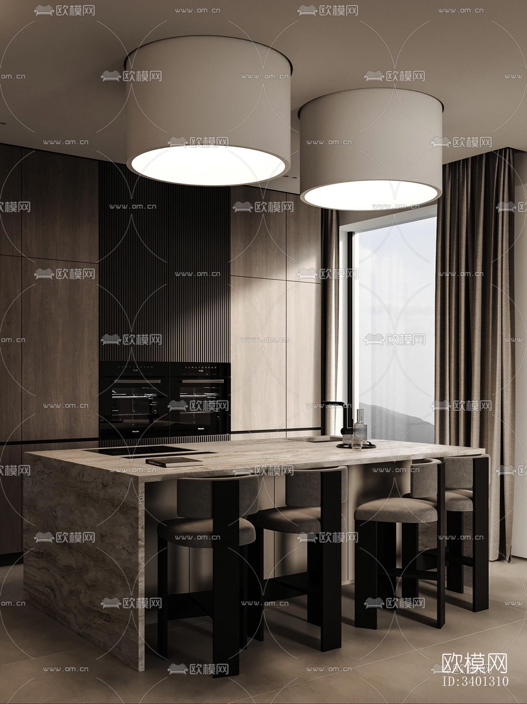 现代别墅效果图下载（渲染图12）