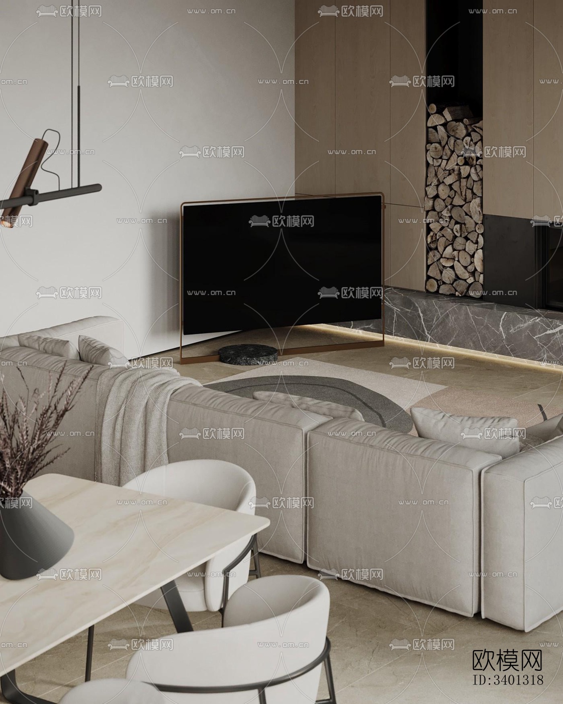 现代别墅效果图下载（渲染图15）